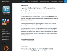Tablet Screenshot of bytespeicher.org